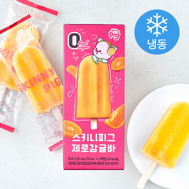 스키니피그 제로 감귤바 (냉동), 1개, 3개입, 75ml