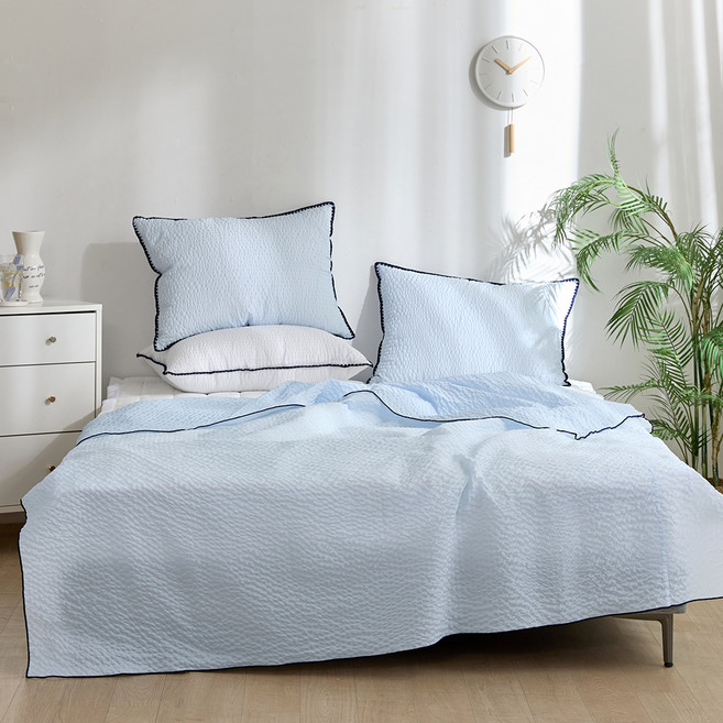 파르페by알레르망 슬러시 냉감 홑겹 여름이불, 블루