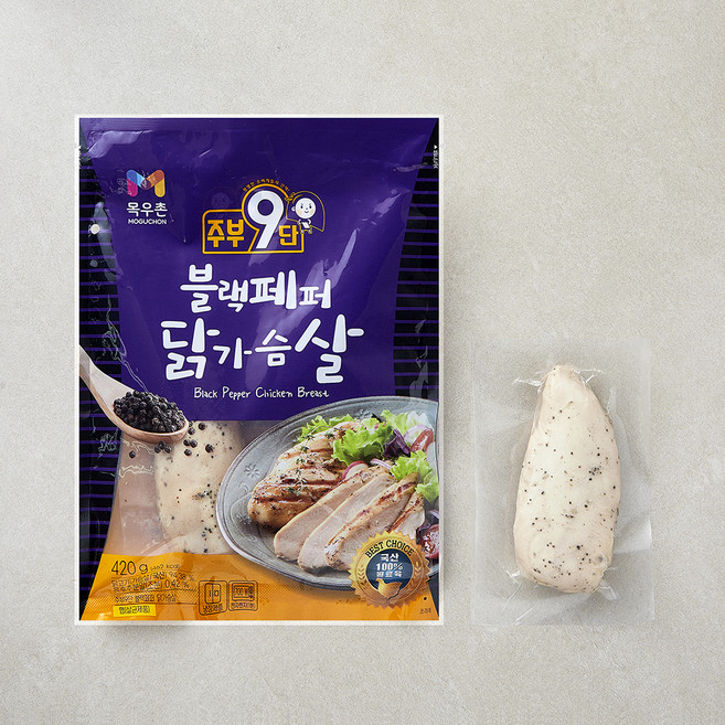 주부9단 블랙페퍼 닭가슴살, 140g, 1개, 3개입