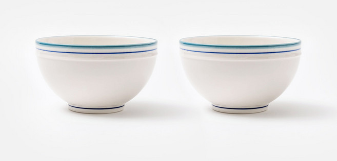 쓰임 레트로 라인 공기, 딥블루, 2개