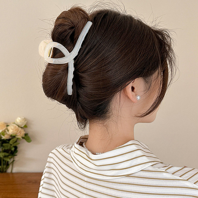 걸핀스 빅사이즈 시럽 꼬임 베이직 집게핀 13cm 1015