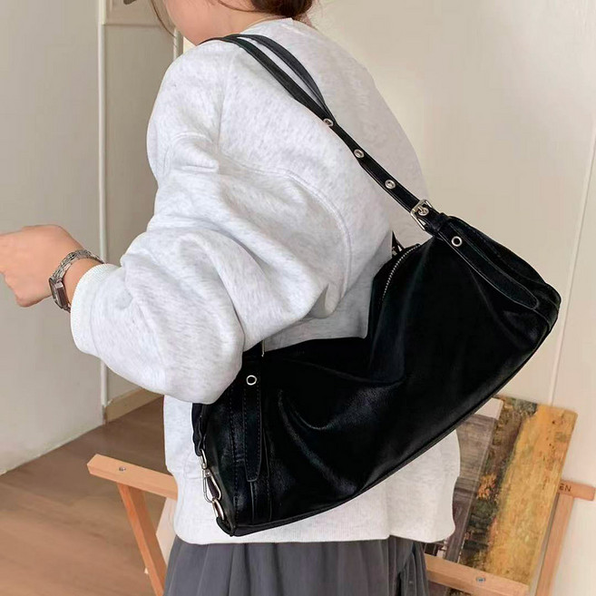 끄레앙 여성용 프리미엄 스웨이드 데일리 숄더백 9299