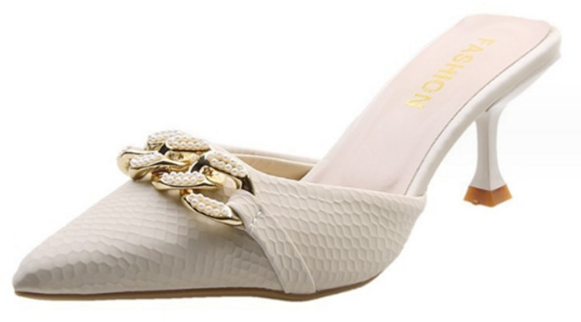 소니오 앨리우스 체인 뮬 하이힐