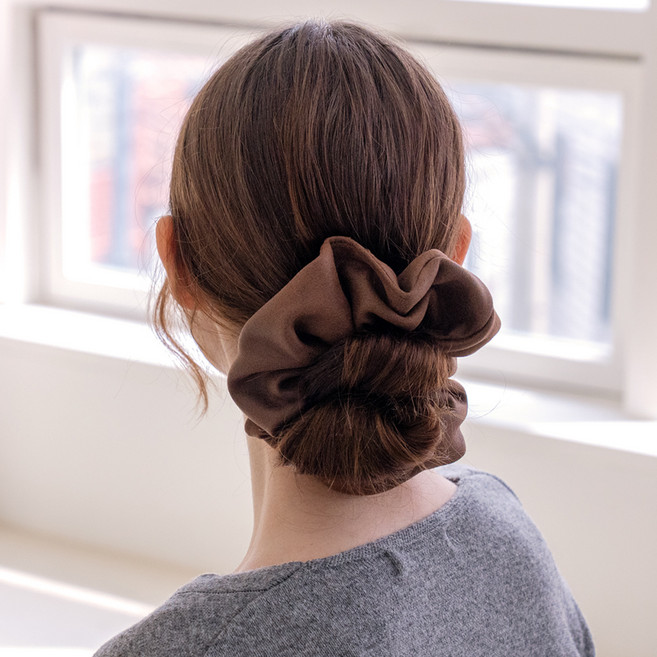 여성용 스웨이드 곱창머리끈