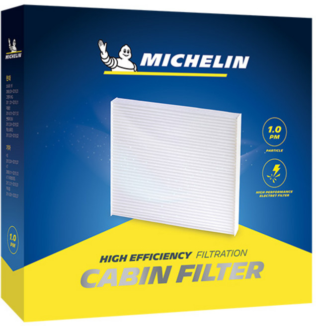 미쉐린 차량용 PM1.0 에어컨 필터, 9호 CF-0109, 1개