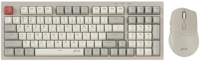 지클릭커 오피스프로 WMK50 사일런스 M 무소음 무선 블루투스 98 키보드 마우스 세트, WMK50 98, Retro, 일반형