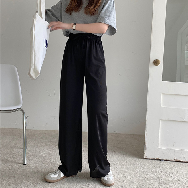 린다샵 여성용 렌노지 찰랑 리본 밴딩 롱 팬츠 cppt10277c26