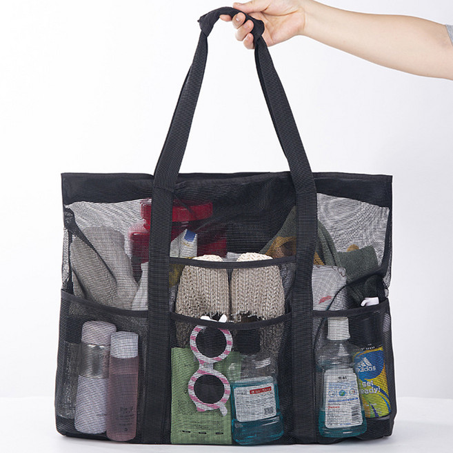 엘쏘 특대형 메쉬 다용도 비치 멀티백