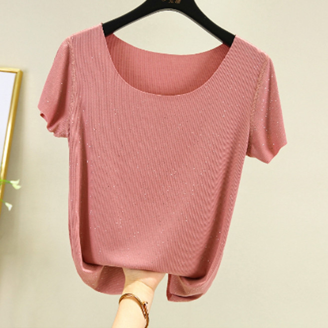 알로데 여성용 라테아 펄 모달 반팔티셔츠