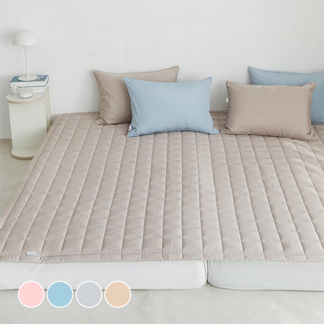 아망떼 드림웰 집먼지 진드기 기피 패밀리 침대패드, 모카베이지