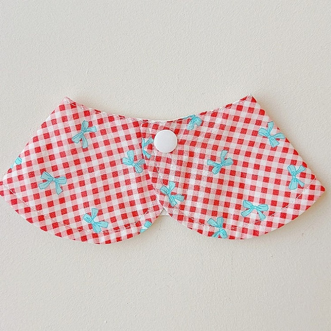 코코스튜디오 반려동물 리본 피크닉 케이프, 레드, 1개