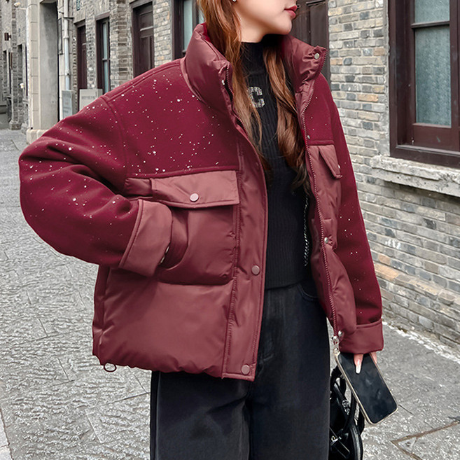 Dotif 女款Mixy口袋羽絨外套