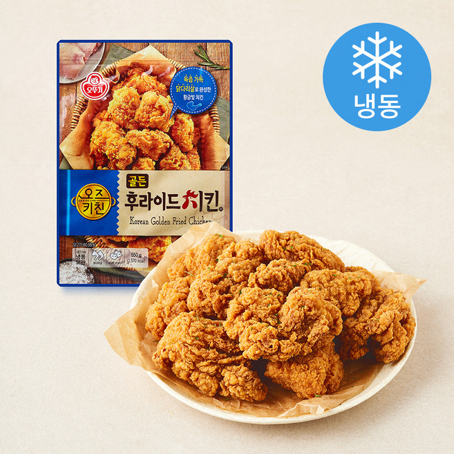 오뚜기 오즈키친 골든 후라이드 치킨 (냉동), 550g, 1개