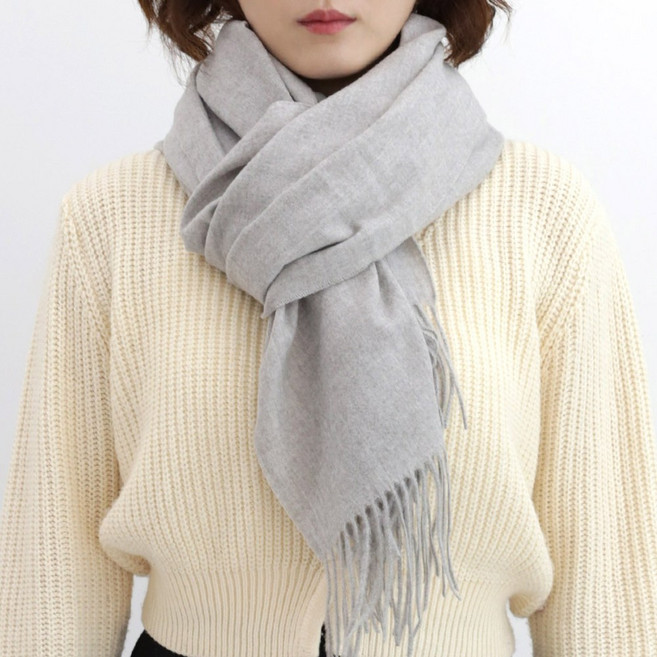 이지레그 남여공용 커플 무지 스타일 목도리 머플러