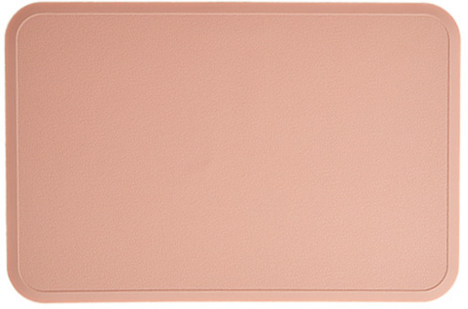 마미스테이블 실리콘 페블 식탁매트, 인디핑크, 425 x 280 mm, 1개