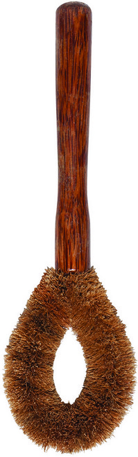 NOW 長柄清潔椰棕刷 24cm, 棕色, 1個