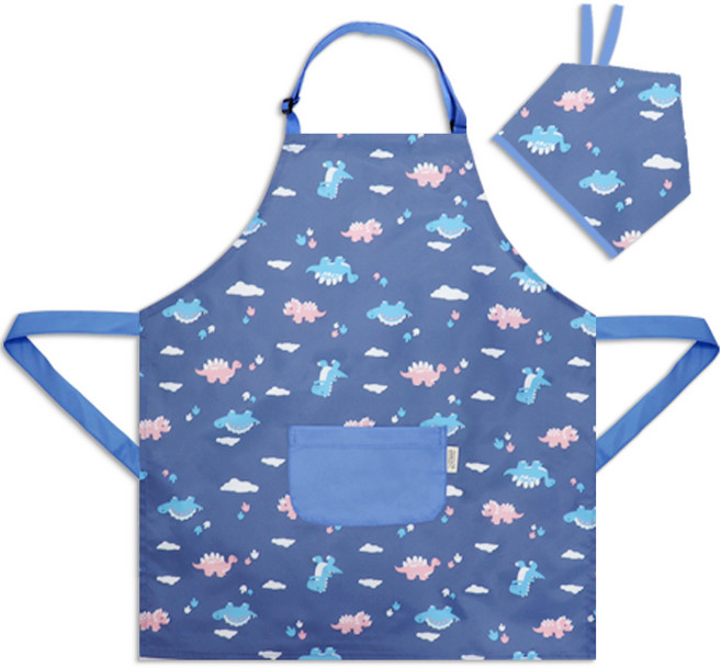 더해피 아동용 버클형 앞치마 두건 세트 05