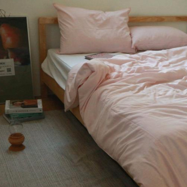 모든 요일의 방 모달 이불커버, 핑크