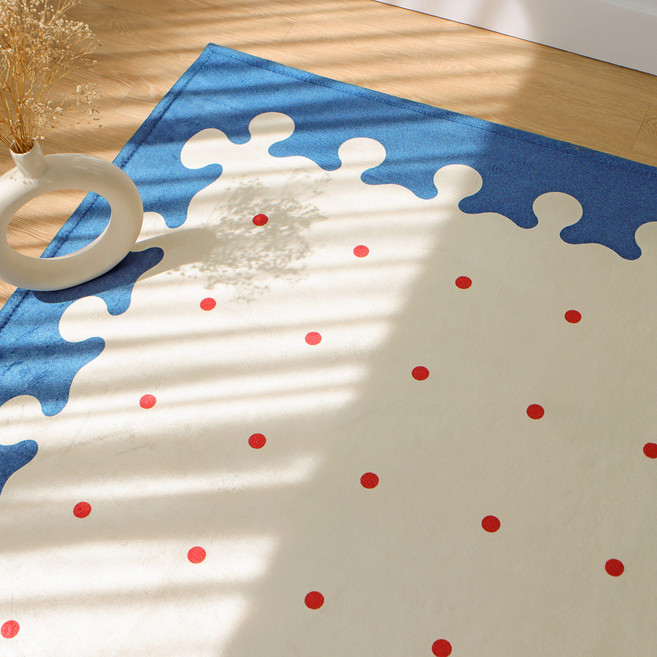 레시앙뜨 먼지없는 생활방수 모던 레트로 DTP 단모 러그 카페트