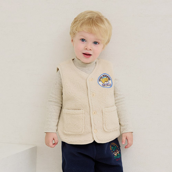 milkmile 兒童蓬鬆絨毛Good Bear睡眠背心