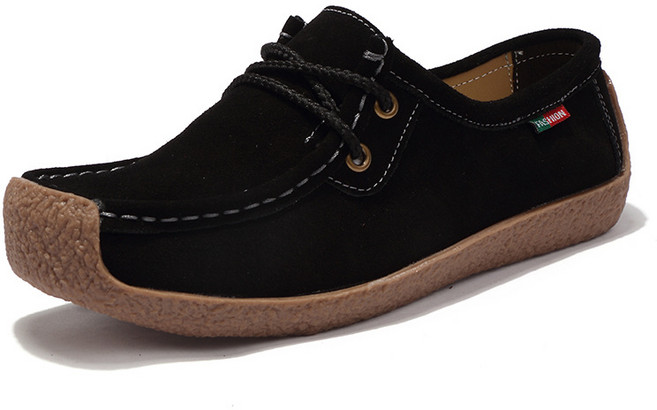 명양피프 여성용 스웨이드 끈 슬립온 로퍼 YT_RA3886