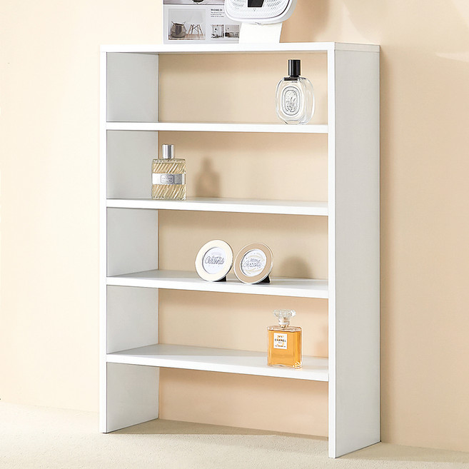 양지가구 양발이 선반, 백색, 5단