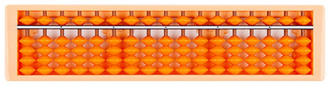 Goryoabacus 算盤 橙框橙珠, 17行