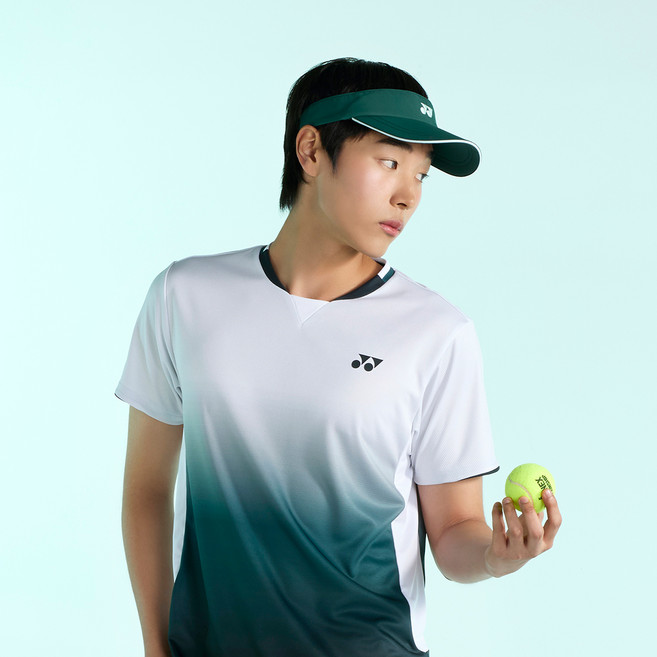 요넥스 테니스 선바이저 선캡 255CC003U, 그린, 1개