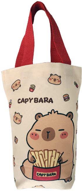 뷰레이터닷컴 카피바라 캐릭터 물병가방, 1개, 포테토