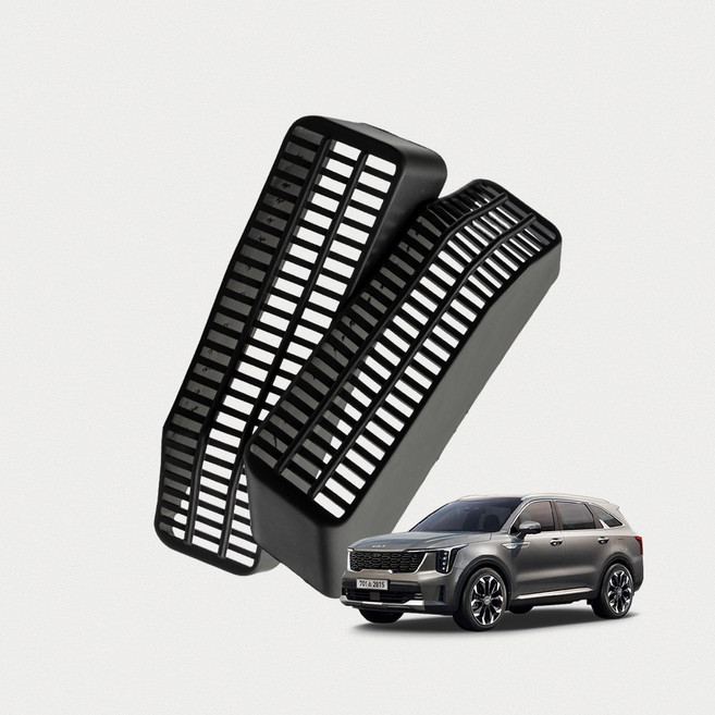 VENDICT Bendict The New Sorento 第四代 座椅下方出風口保護蓋飾條 2件組, 黑色, 出風口飾條