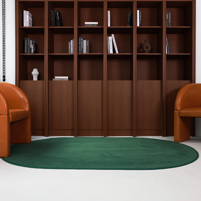 엄마가만든집 먼지없는 에그쉘 타원형 극세사 러그