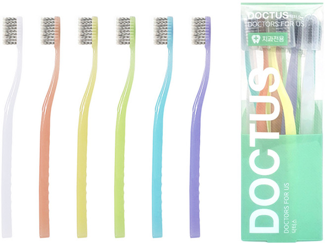DOCTUS 스파이럴모 칫솔, 1개입, 12개