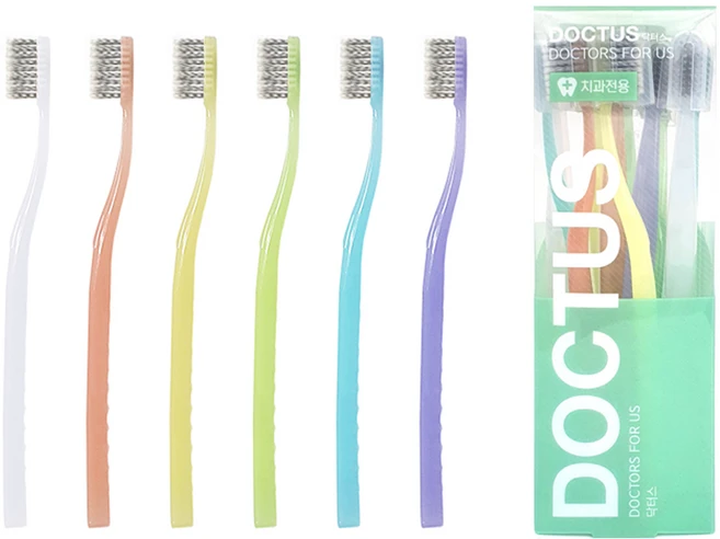 DOCTUS 스파이럴모 칫솔, 1개입, 12개 - 쿠팡