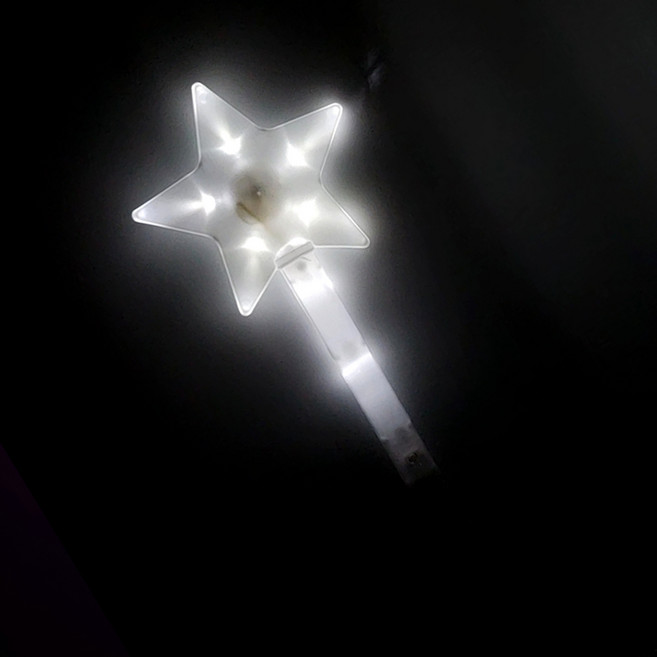 파티짱 LED 별봉 응원봉 야광 콘서트 응원 용품 도구, 07 화이트, 1개
