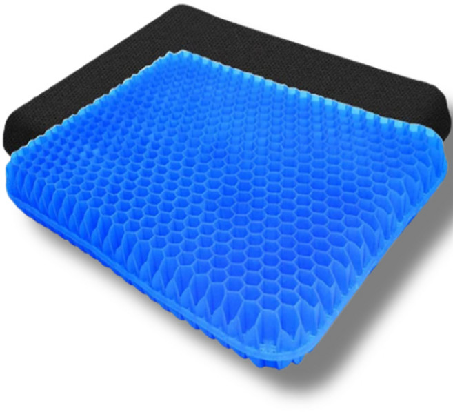 구띵 실리콘 탄력 벌집방석 + 커버, 블루