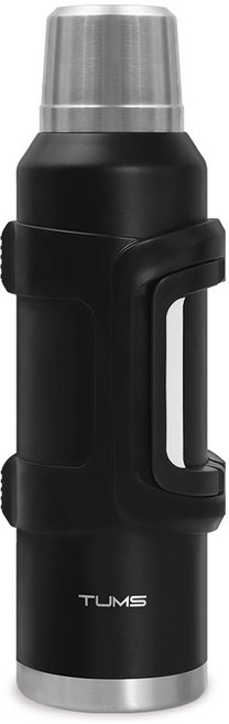 텀스 디노 대용량 보온보냉병, 블랙, 1.8L, 1개