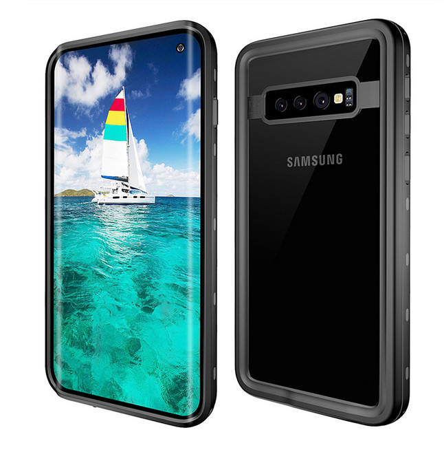 하푼 IP68 워터스쿠버 방수 휴대폰 케이스 갤럭시 S10e, 블랙, 1개