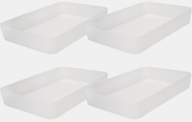 집사람 칸막이 서랍 정리함, 반투명, 4개