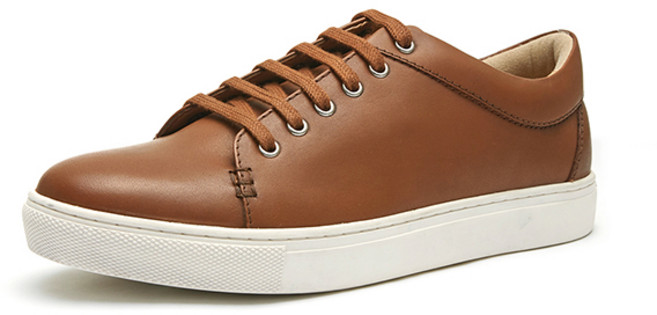 엘칸토 스타지오네 가죽 스니커즈 3cm LCMS91J111