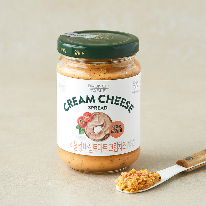 복음자리 식물성 바질토마토 크림치즈, 190g, 1개, 1개입