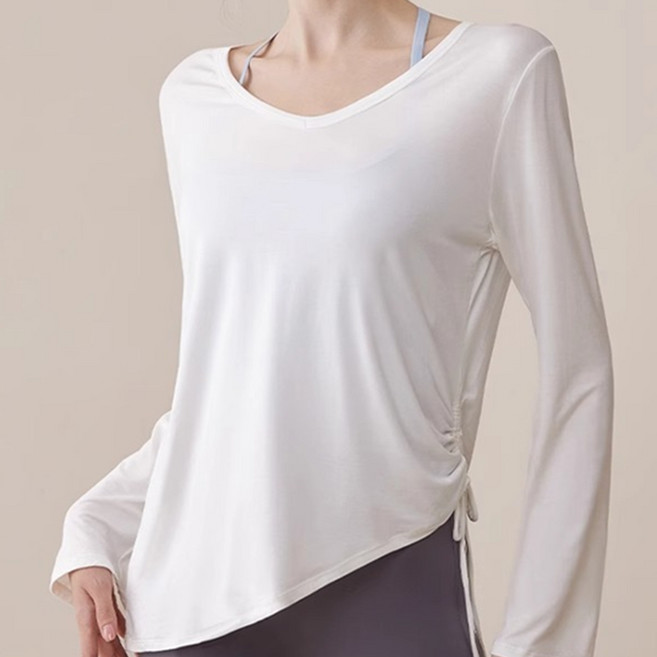 KYLA 側邊抽繩瑜珈T恤