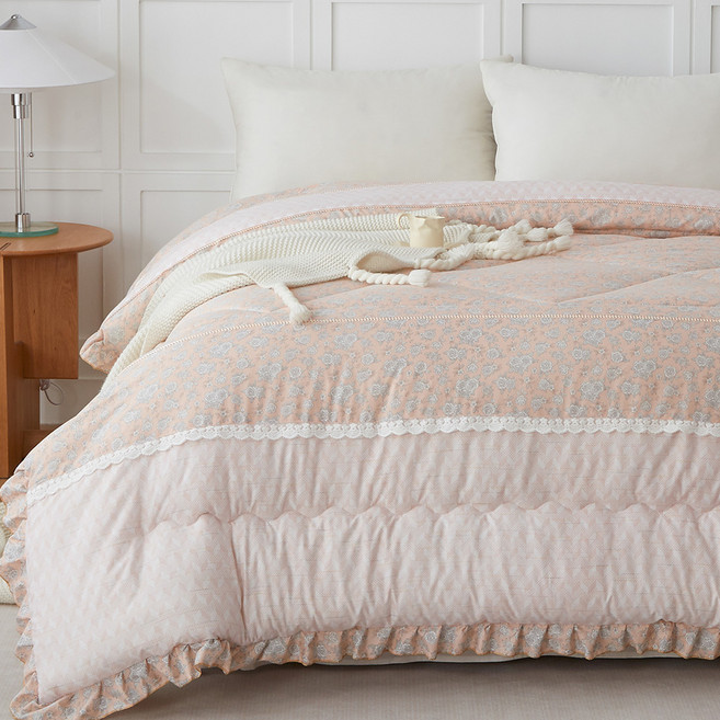 Betrise 貝翠絲 韓國田園風輕柔棉銀離子防蹣抗菌羽絲絨暖冬被, 風眠花徑