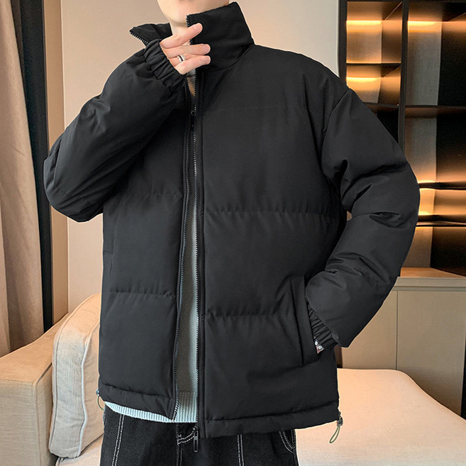 男款素面彩色鋪棉外套