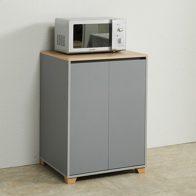 속깊은 광파 870양문수납장 고객직접설치, 오크그레이