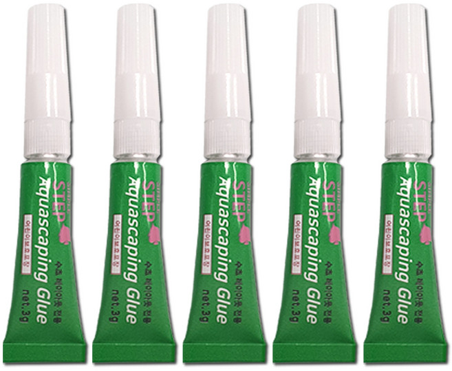 심플스텝 수족관용 강력접착제, 5개