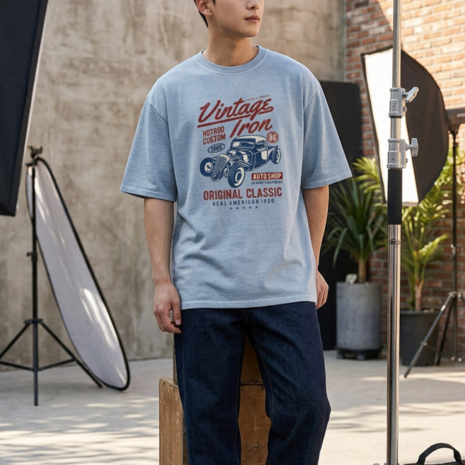 일루소 오리지널 클래식 피그먼트 싱글 반팔 티셔츠