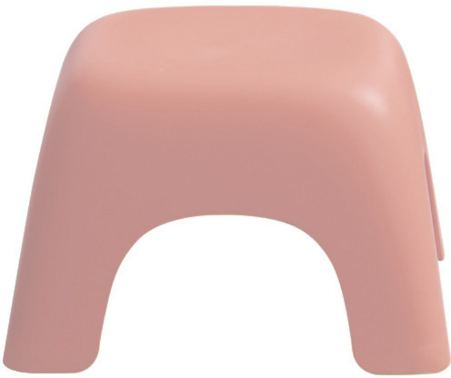 컬러풀 동글 플라스틱 의자 295mm, 로즈핑크, 1개