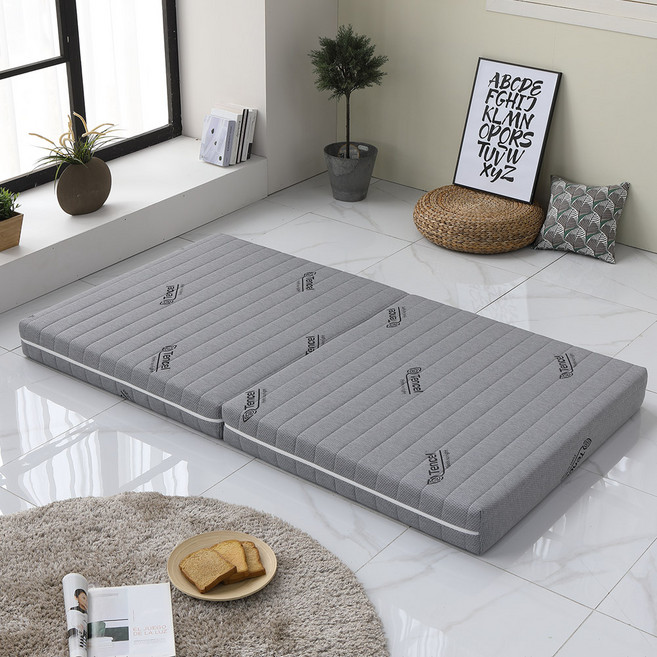 베드넷퍼니쳐 2단 접이식 무쏘 양면 매트리스 + 텐셀 기능성 겉커버