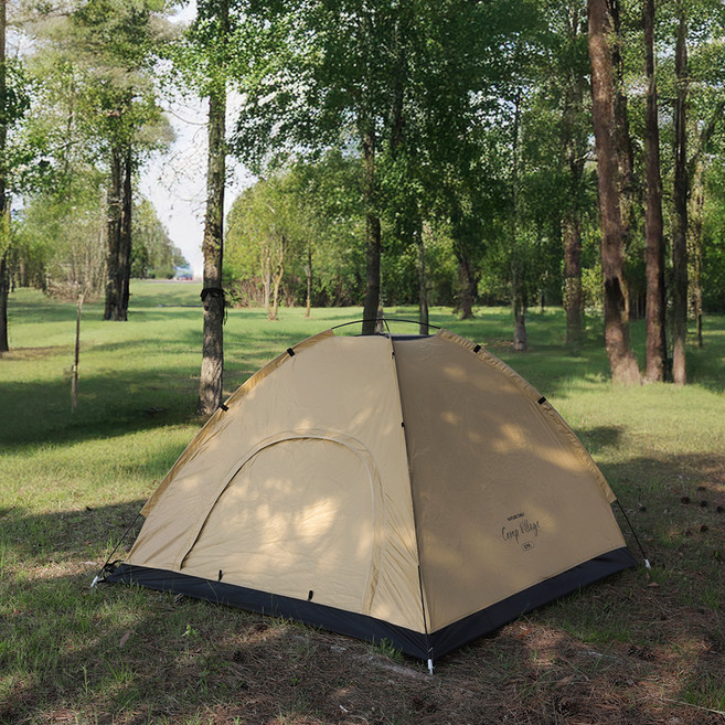 캠프빌리지 원터치 데이브리즈 팝업텐트, 베이지, 2인용