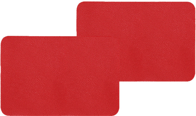 쏘컴퍼니 원터치 인조가죽 보수 스티커 2p, 다크레드(2RA0307), 2개